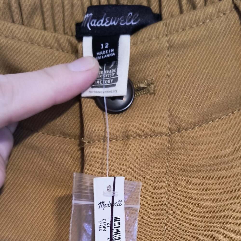 NWT Madewell The Neale Straight-Leg Pant in Drapeweave- 12 - Picture 10 of 11